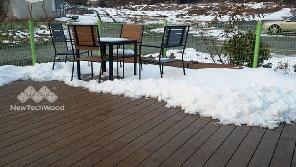 snowy deck